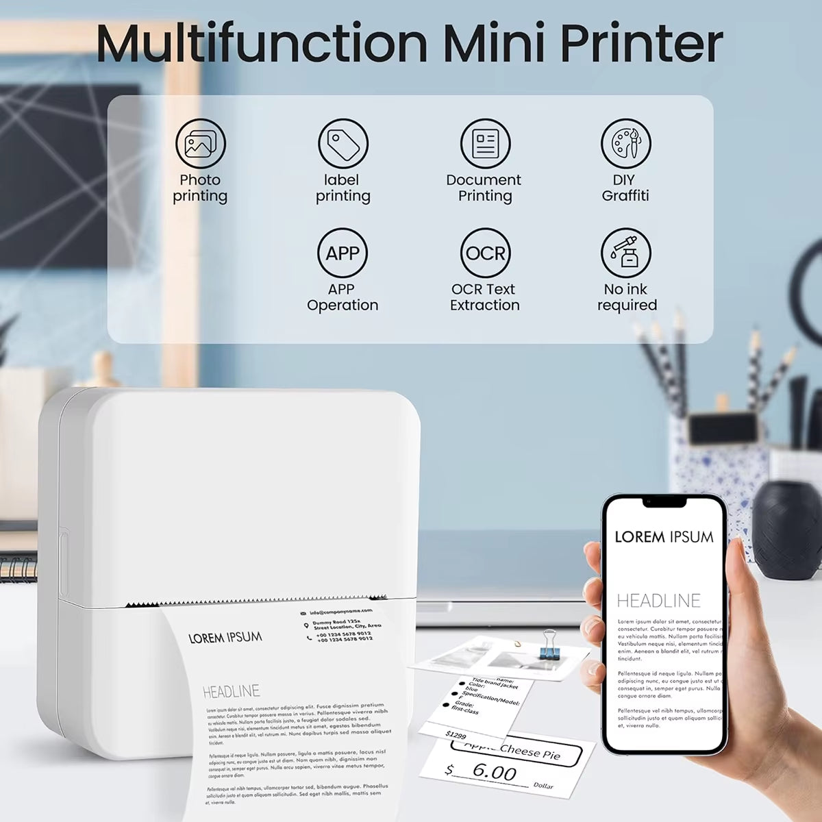 MyGo Mini Portable Thermal Printer - Mega Finds Co