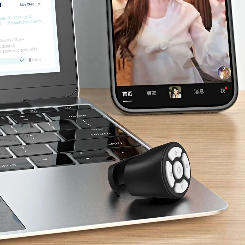 Wireless Bluetooth Mobile Selfie Lazy Remote Control Ring