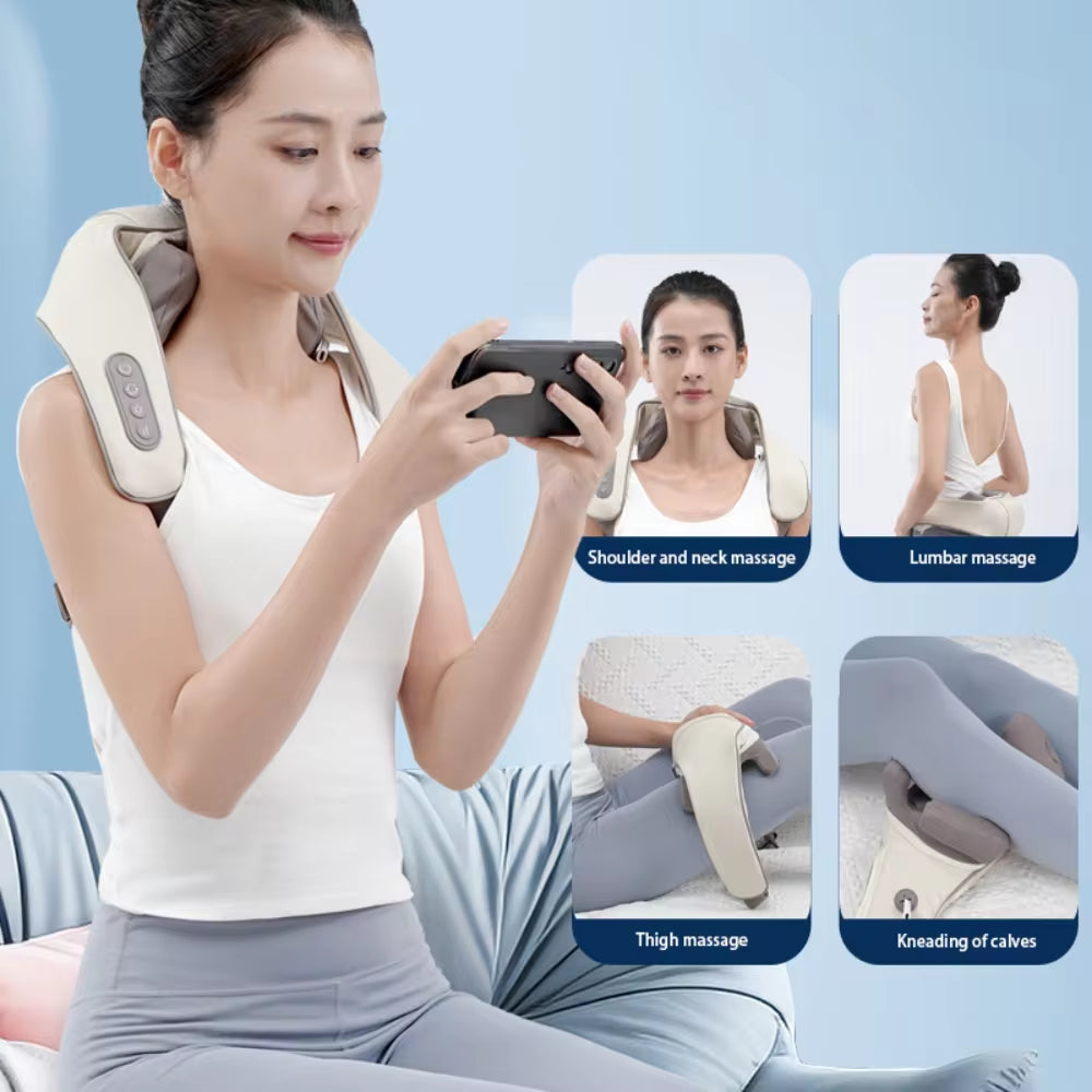 TheraRelief Portable Shiatsu Neck & Shoulder Massager - Mega Finds Co