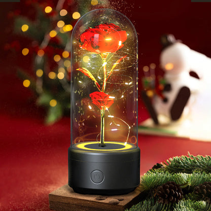 Forever In Time LED Glass Rose W/Bluetooth